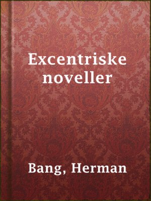 cover image of Excentriske noveller